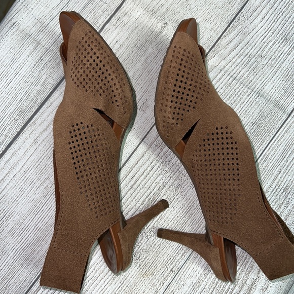 Pedro Garcia Brown Open Toe Low Heel shoes - Picture 2 of 7